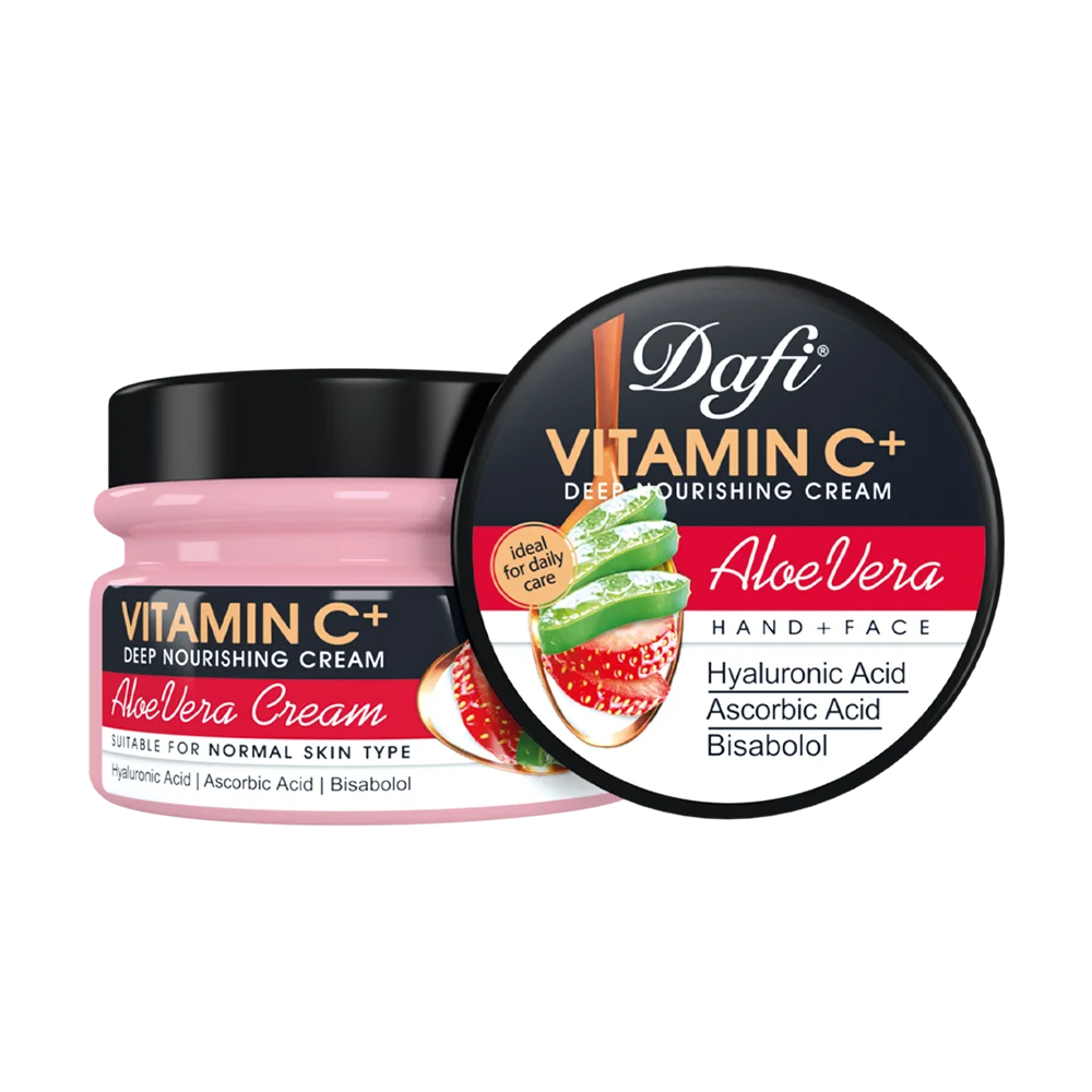 کرم کاسه ای آلوئه ورا حاوی ویتامین C دافی